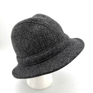Pendleton Men's Wool Hat Fedora Large Gray Measures 23.5" Around Band Vintage US